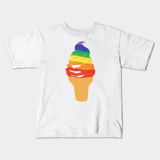 Ice Cream Rainbow Kids T-Shirt